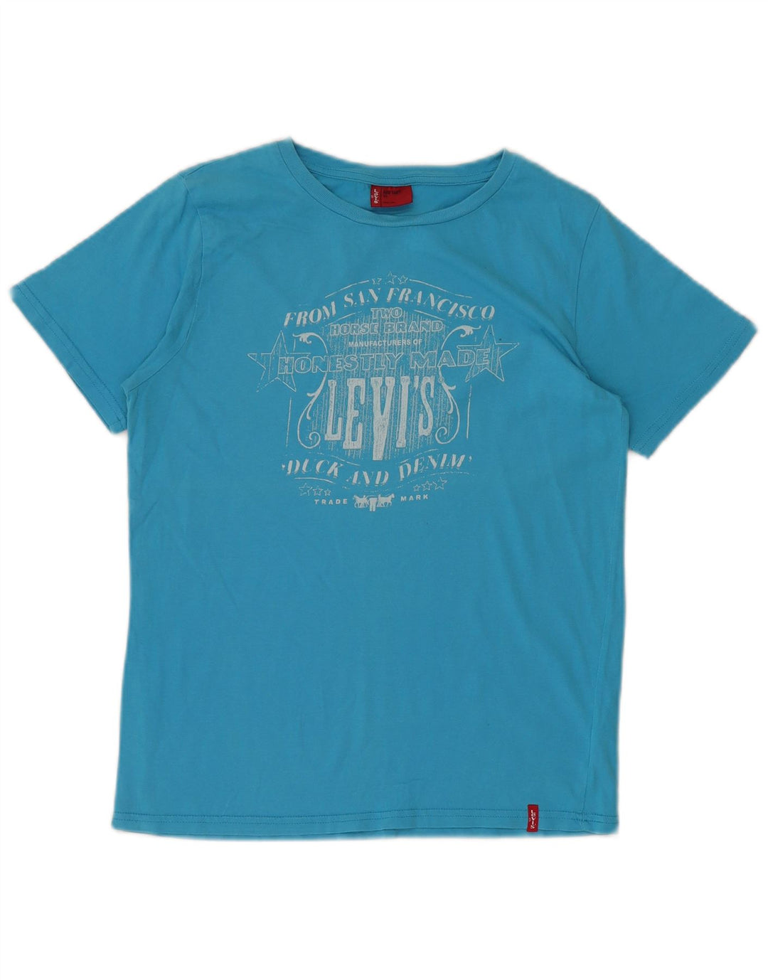 Camiseta gráfica LEVI'S Boys 11-12 anos algodão azul