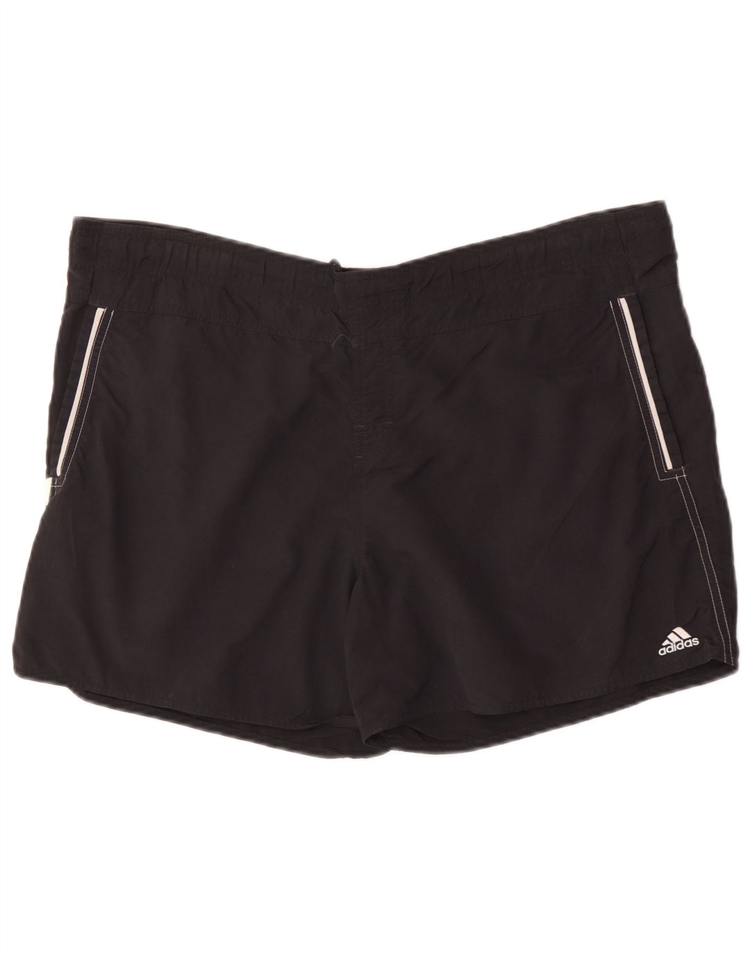 Shorts de natação masculino Adidas grande nylon preto