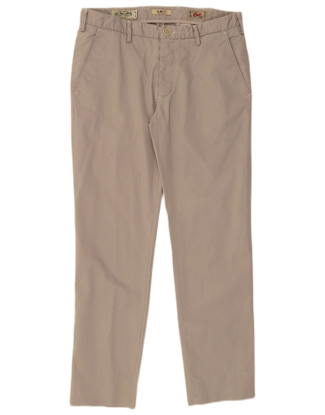 MARLBORO CLASSICS Calça Chino Masculina Slim Fit W32 L29 Algodão Cinza