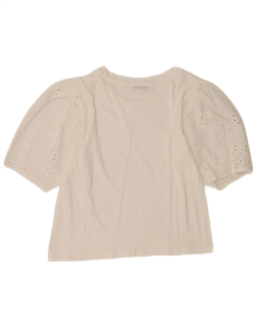 Blusa feminina Zara Top UK 10 pequena branca