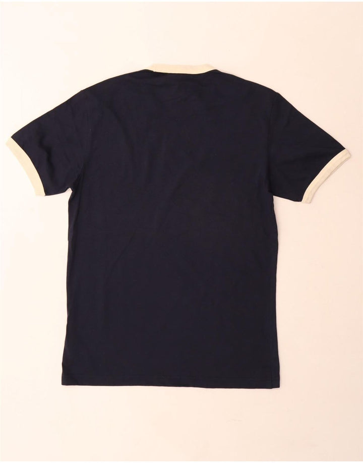 Camiseta masculina Penguin Top médio algodão azul marinho