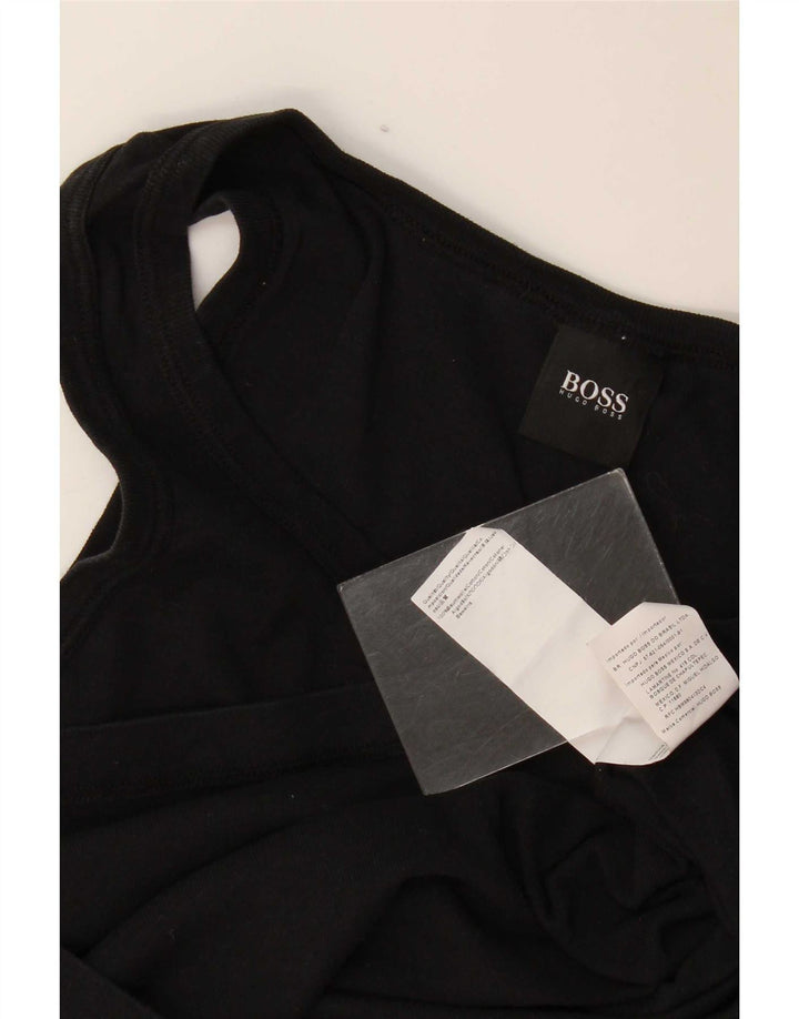 Hugo Boss Colete Masculino Top XS Algodão Preto