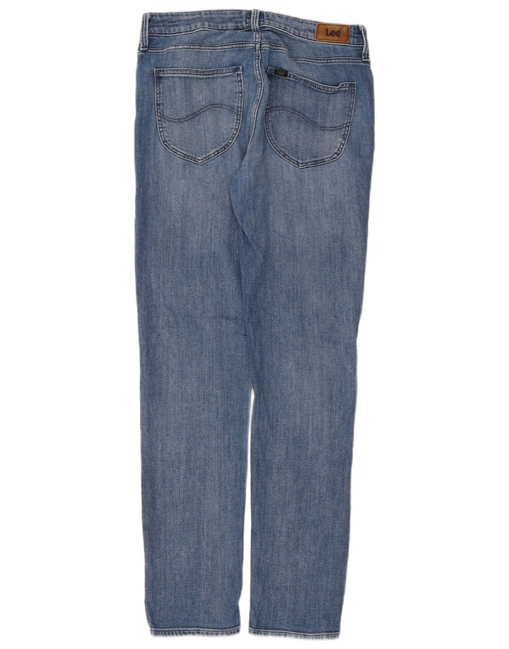 Lee Womens Elly Slim Jeans W30 L31 Azul Algodão