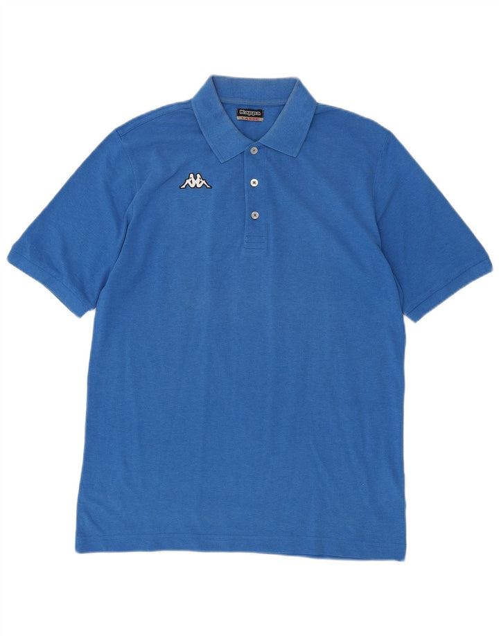 Camisa polo masculina Kappa grande algodão azul