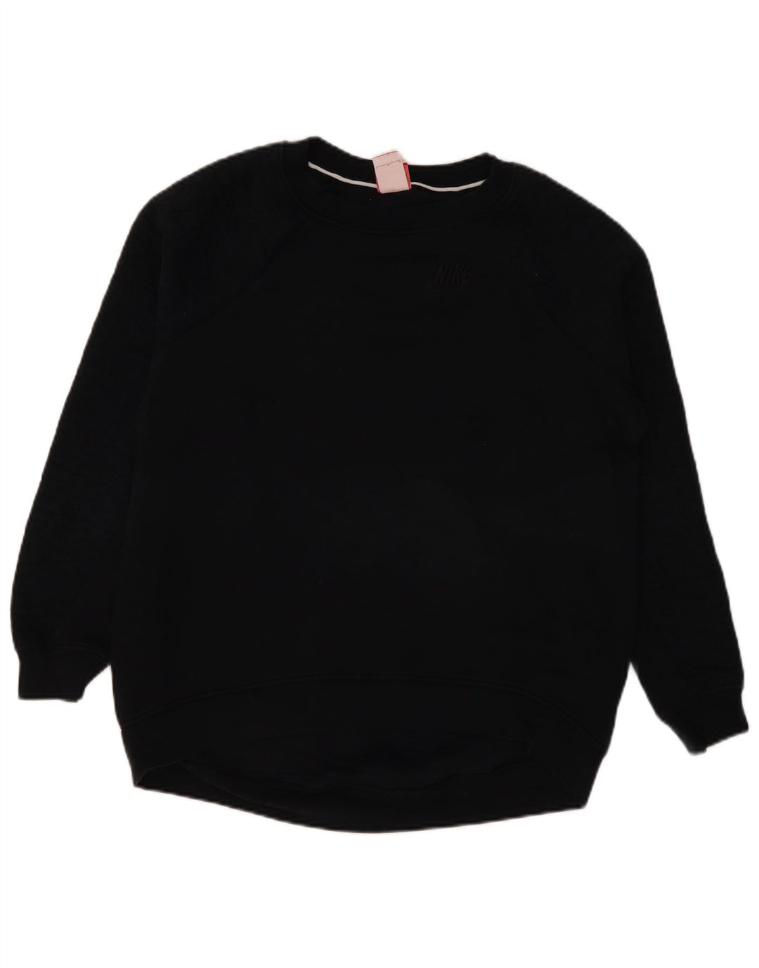 Nike moletom feminino jumper grande algodão preto