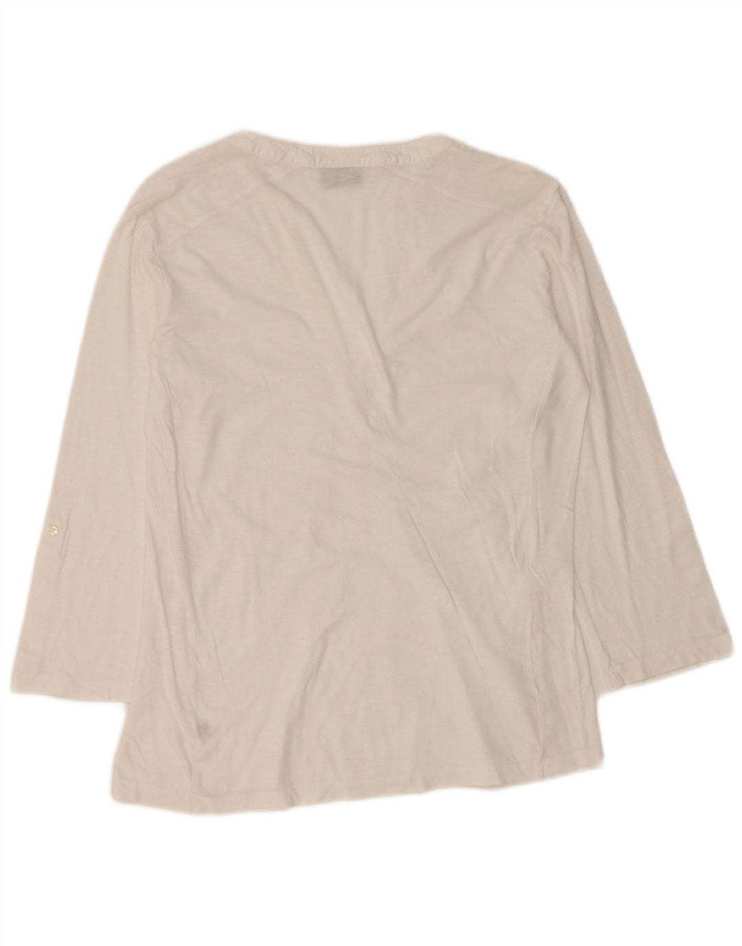 Blusa feminina de manga 3/4 NAPAPIJRI UK 10 pequena floral branca