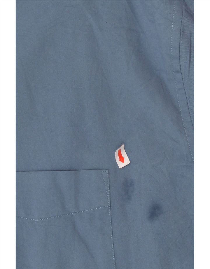 EDDIE BAUER Mens Relaxed Fit Short Sleeve Shirt Large Blue Cotton Vintage Eddie Bauer and Second-Hand Eddie Bauer from Messina Hembry 
