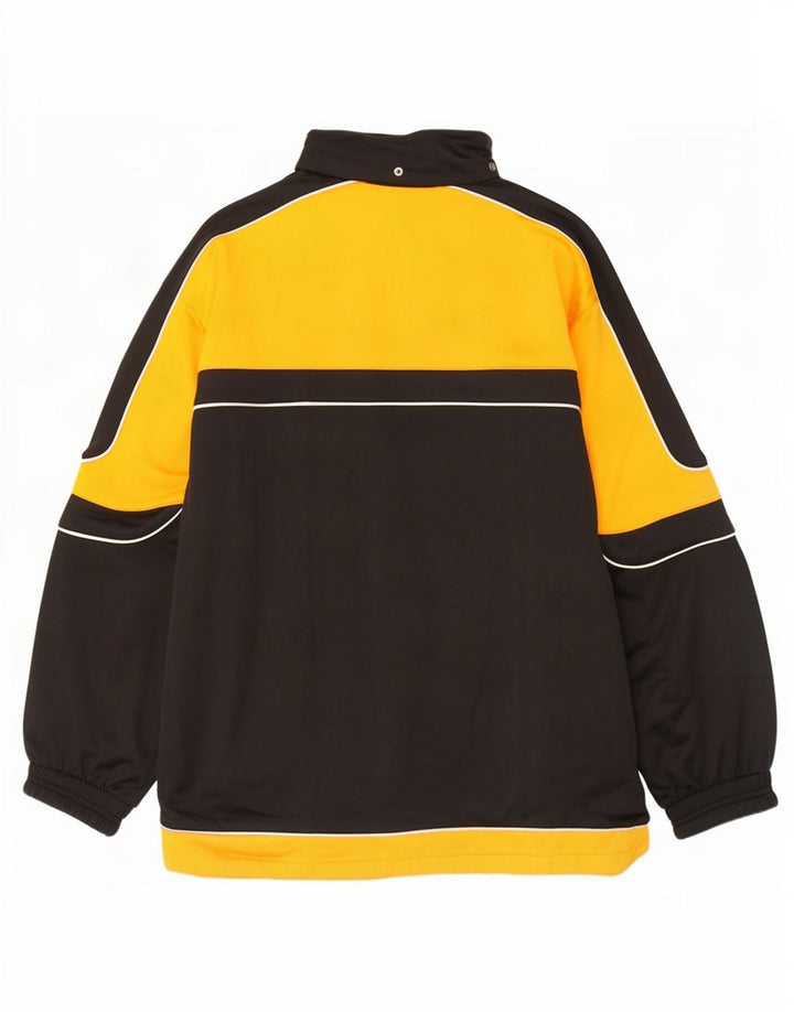 Diadora Mens Tracksuit Top Jacket UK 38 Medium Black Colourblock Poliéster