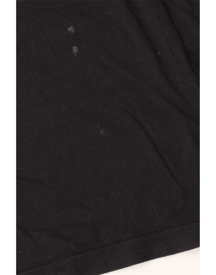 Penguin Mens Top Long Sleeve Small Black Cotton
