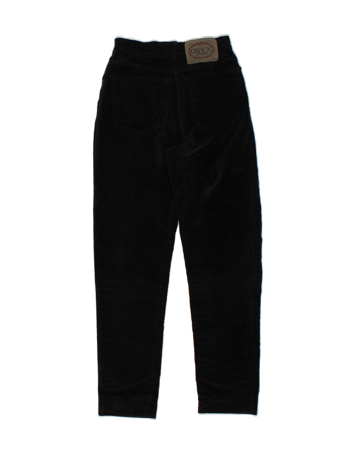 ONYX Womens Tapered Casual Trousers W24 L26 Black Vintage Onyx and Second-Hand Onyx from Messina Hembry 