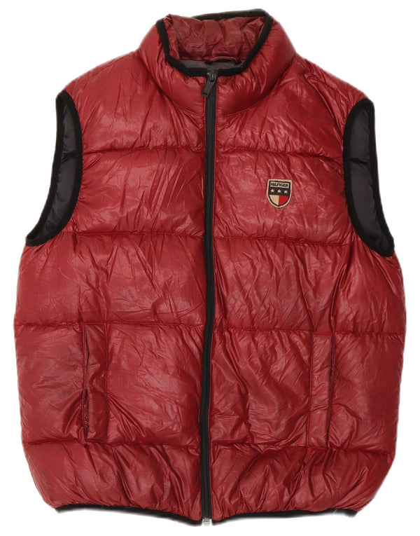Colete acolchoado masculino Tommy Hilfiger UK 36 pequeno poliéster vermelho