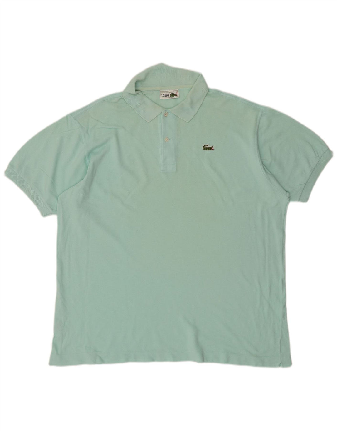 Camisa polo masculina LACOSTE tamanho 6 XL algodão turquesa