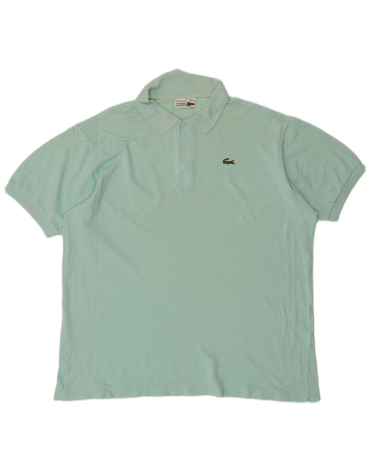 Camisa polo masculina LACOSTE tamanho 6 XL algodão turquesa
