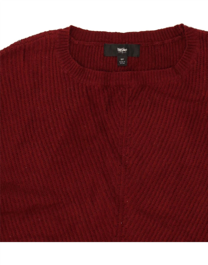 MOSSIMO Womens Boat Neck Jumper Sweater UK 10 Small Burgundy Cotton Vintage Mossimo and Second-Hand Mossimo from Messina Hembry 