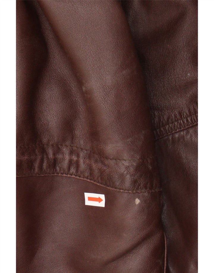 Jaqueta de couro masculina SARDAR UK 42 XL couro marrom