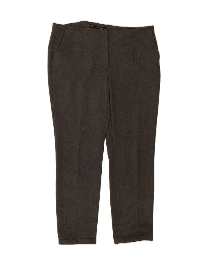 ZARA Womens Straight Chino Trousers Large W30 L28 Grey Vintage Zara and Second-Hand Zara from Messina Hembry 
