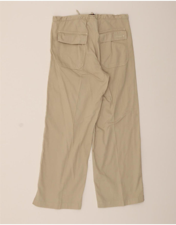 THINK PINK Mens Straight Casual Trousers W34 L27 Beige Cotton Vintage Think Pink and Second-Hand Think Pink from Messina Hembry 