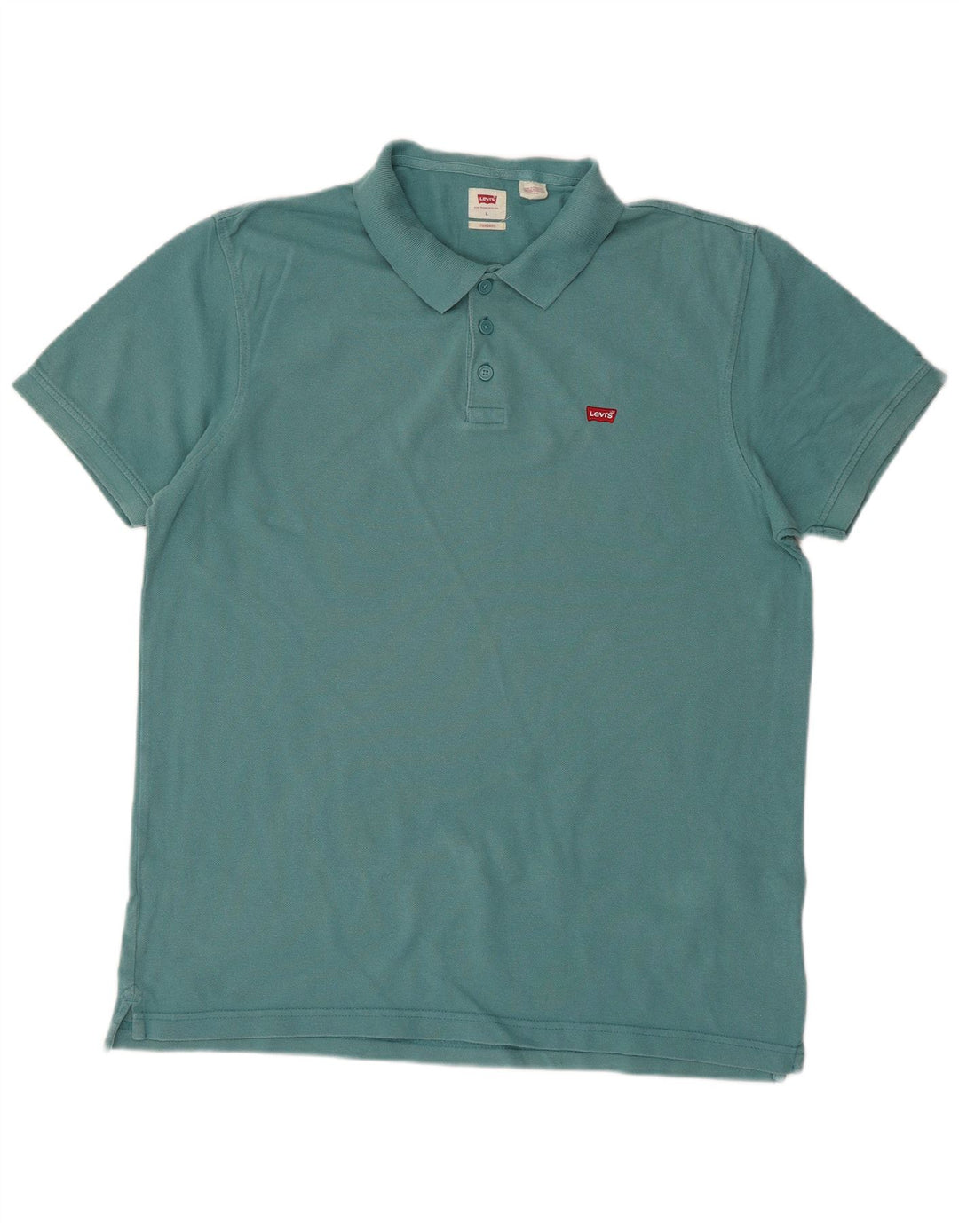 Camisa polo masculina padrão LEVI'S grande algodão azul