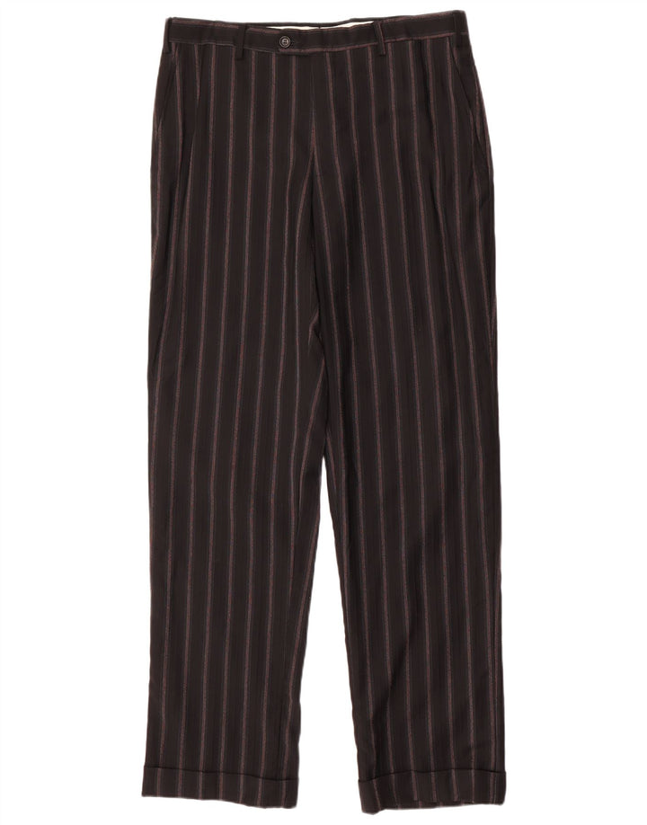 PAL ZILERI terno masculino de 3 botões e 2 peças IT 50 grande W34 L33 preto listrado