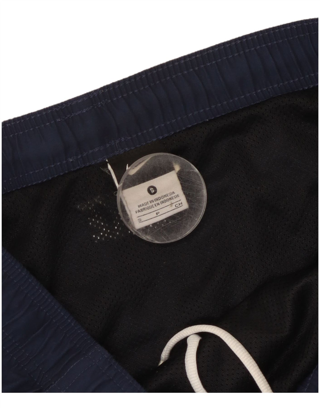 Shorts de natação masculinos Nike Graphic pequenos poliéster azul marinho