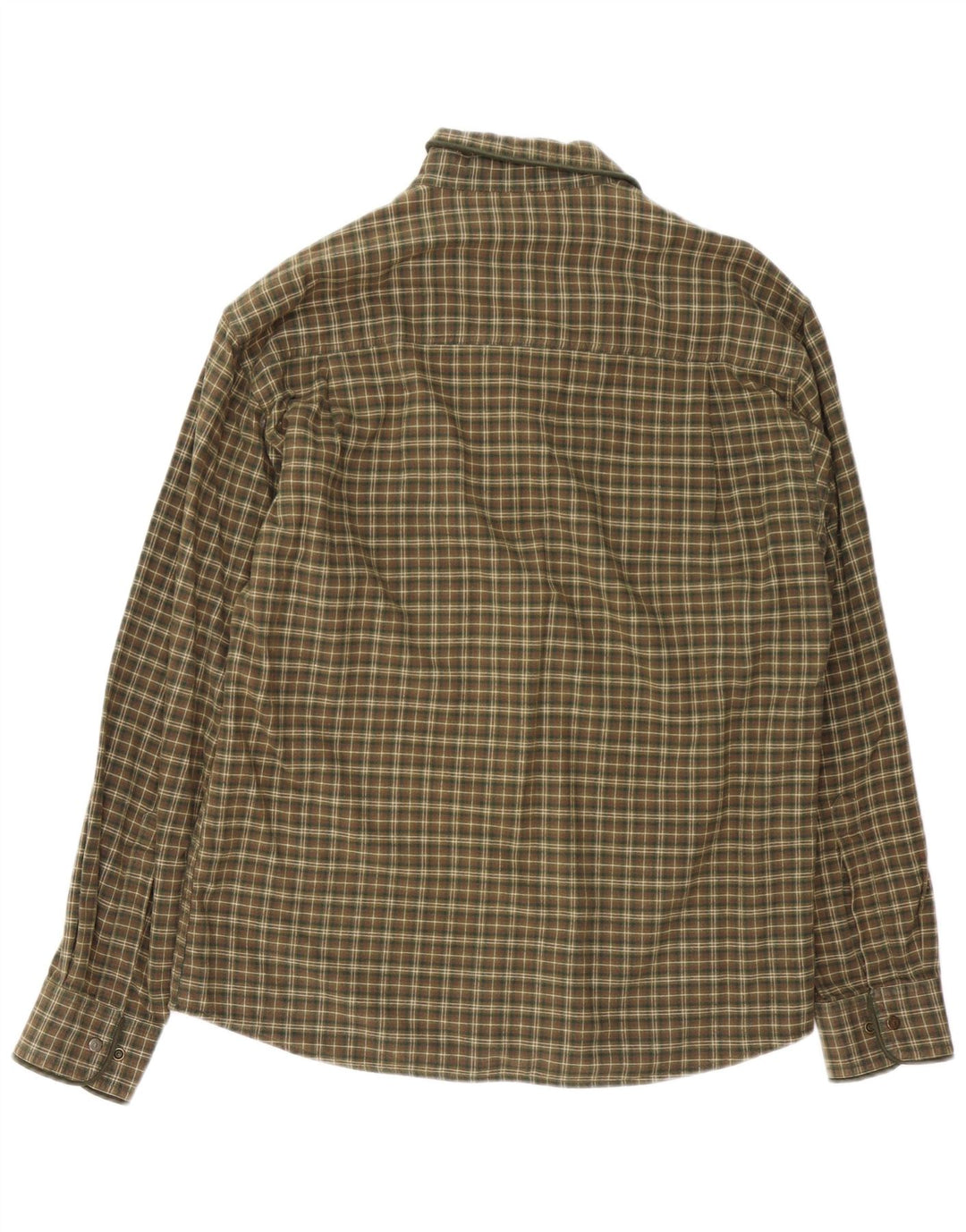 Camisa masculina de flanela Chevalier grande algodão xadrez verde