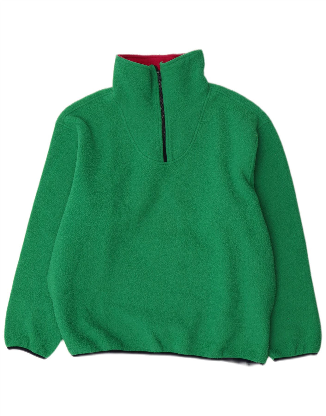 Suéter Sisley masculino com zíper e gola em lã verde médio poliéster