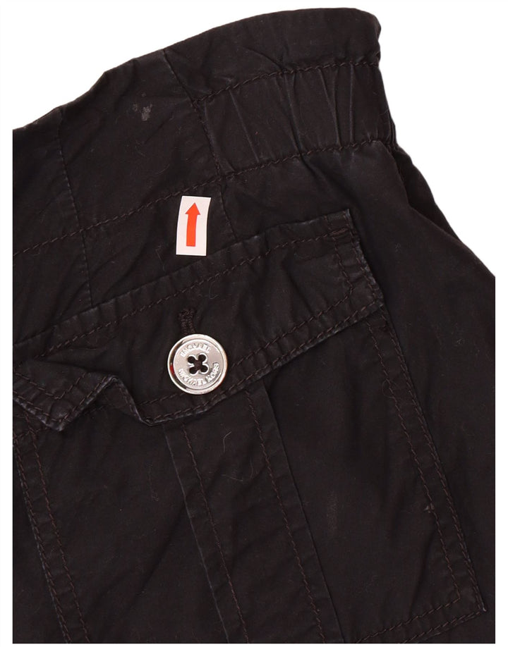Shorts casuais femininos Michael Kors EUA 6 médio W32 algodão preto