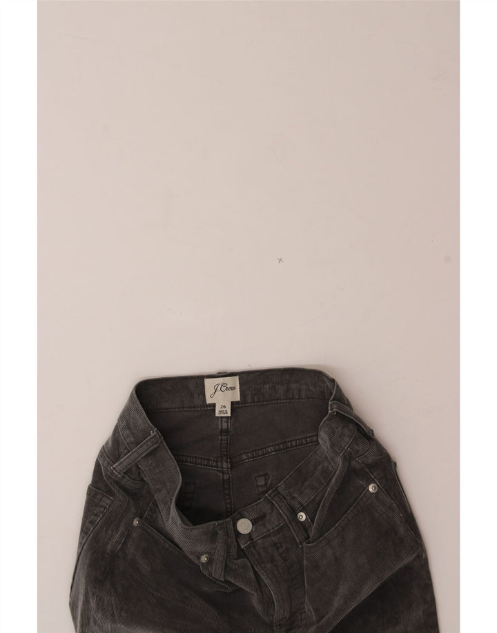 J. CREW Womens Slim Corduroy Trousers W26 L28 Grey Cotton Vintage J. Crew and Second-Hand J. Crew from Messina Hembry 