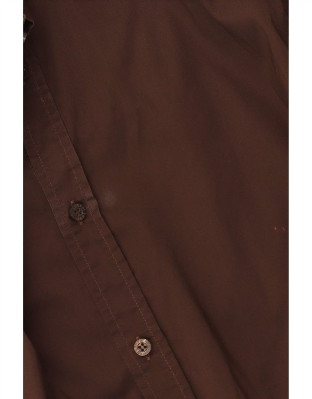 Trussardi Jeans Camisa masculina 2XL algodão marrom