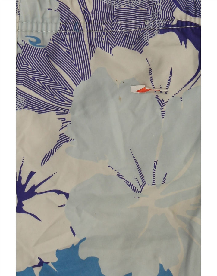 Shorts de natação masculino Rip Curl grande poliéster floral azul