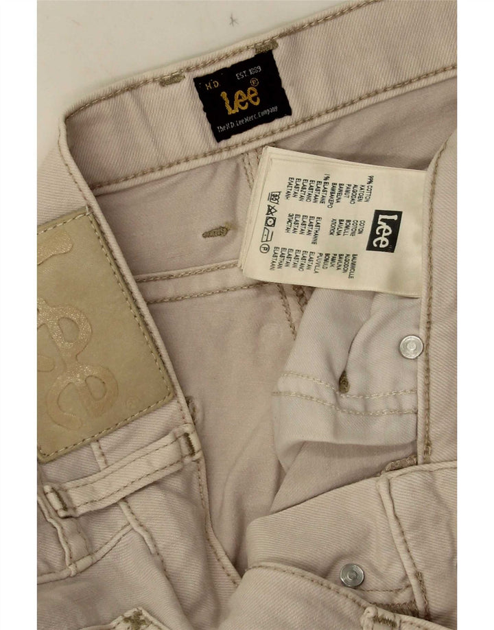 Shorts jeans masculino Lee W30 algodão bege médio