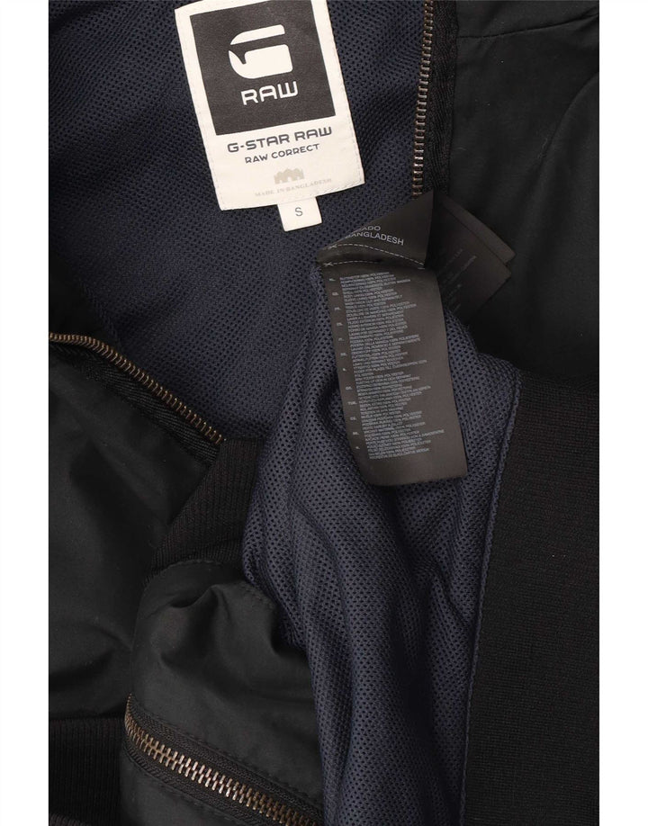 G-Star Jaqueta bomber feminina com capuz Reino Unido 36 Poliéster preto pequeno