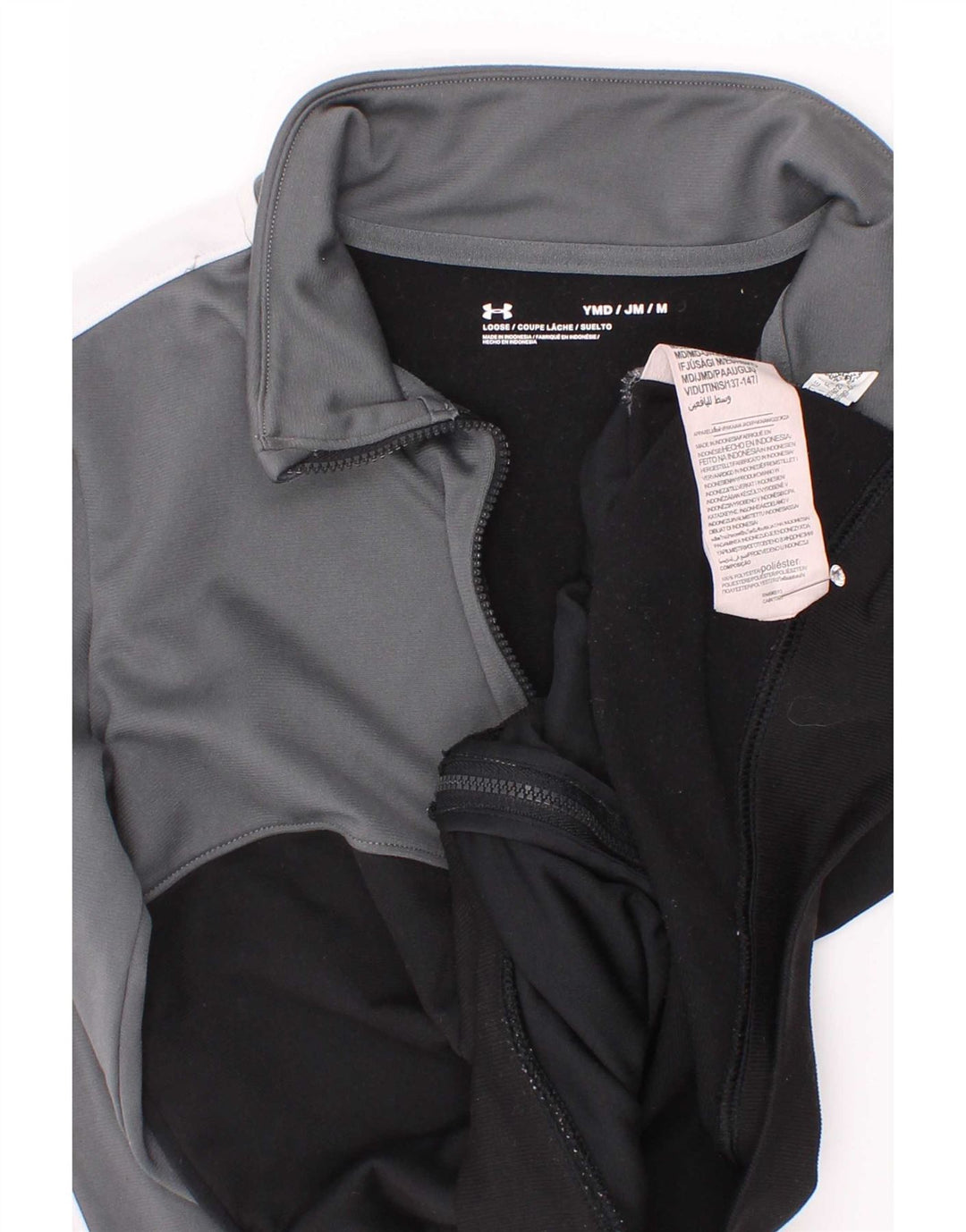 Jaqueta Under Armour Boys Treino Top 9-10 Anos Cinza Médio Colourblock
