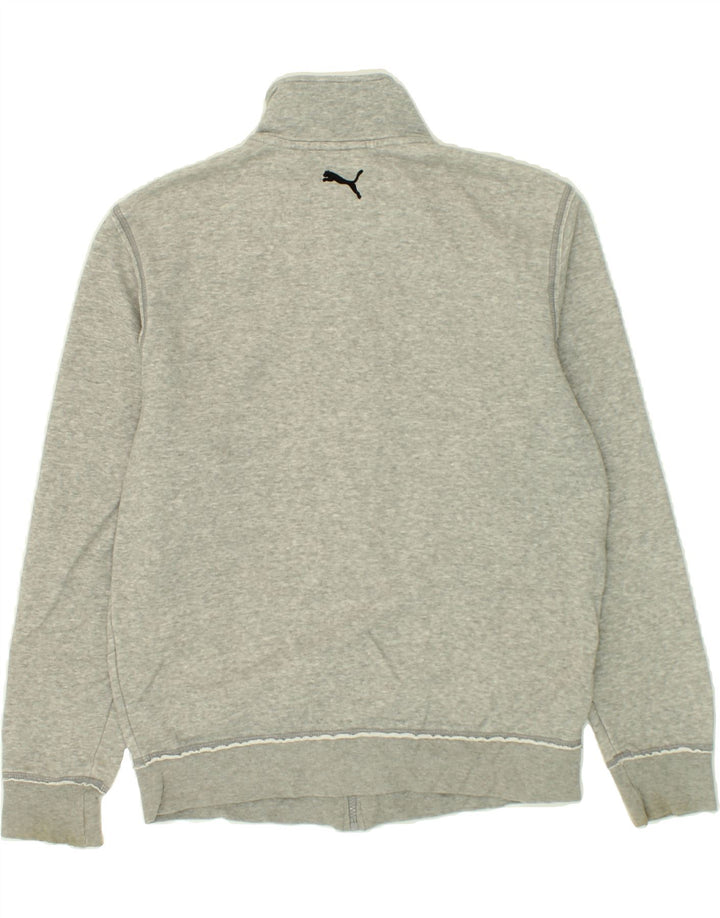 PUMA Mens Graphic Tracksuit Top Jacket Small Grey Cotton Vintage Puma and Second-Hand Puma from Messina Hembry 