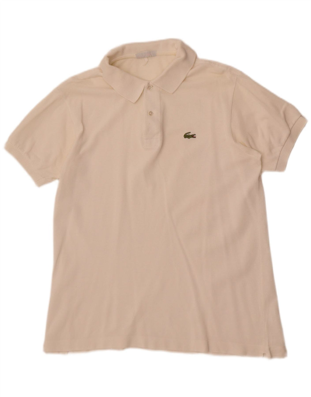 Camisa polo masculina Lacoste médio algodão branco