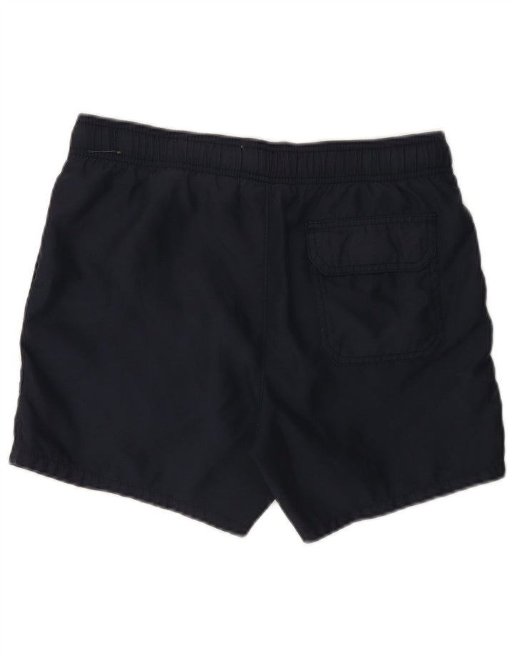 Shorts de banho masculino Abercrombie & Fitch pequeno poliéster azul marinho