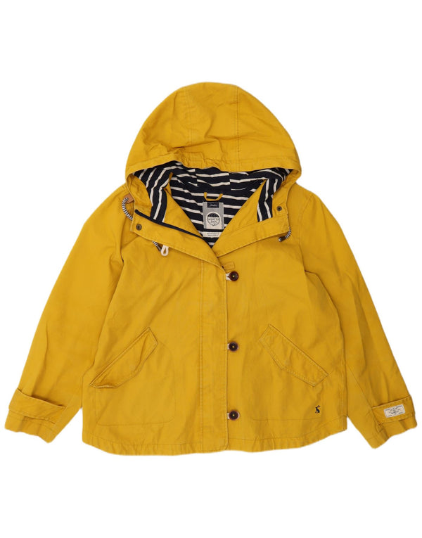 Jaqueta de chuva feminina com capuz Joules Reino Unido 14 grande amarelo
