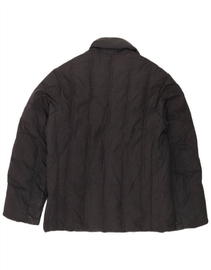 Jaqueta acolchoada masculina TRUSSARDI JEANS IT 46 pequena preta