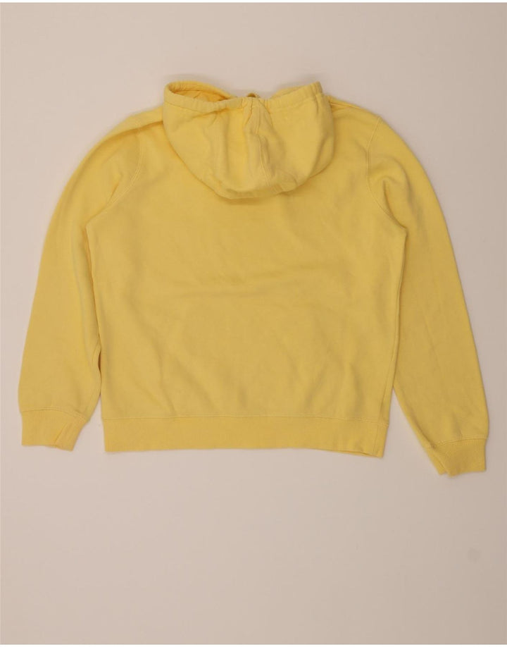 CHAMPION Mens Graphic Hoodie Jumper Large Yellow Cotton Vintage Champion and Second-Hand Champion from Messina Hembry 