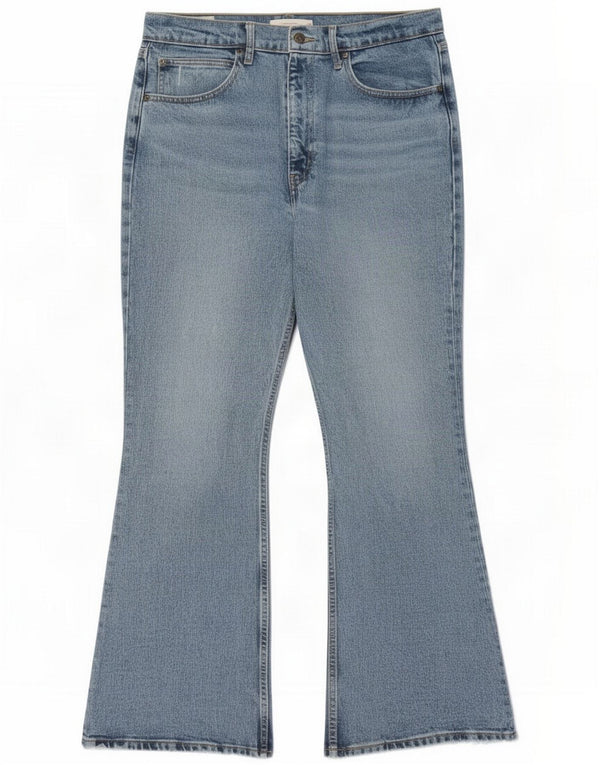 Calça jeans feminina Levi's cintura alta larga W30 L30 algodão azul