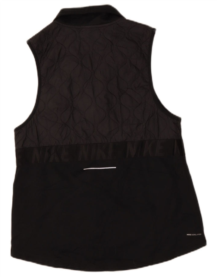 Colete Nike Feminino Graphic Quilted UK 12 Médio Preto Poliéster
