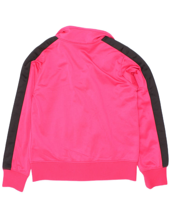 Jaqueta Nike Girls Tracksuit Top 3-4 Anos XS Rosa Colourblock Poliéster