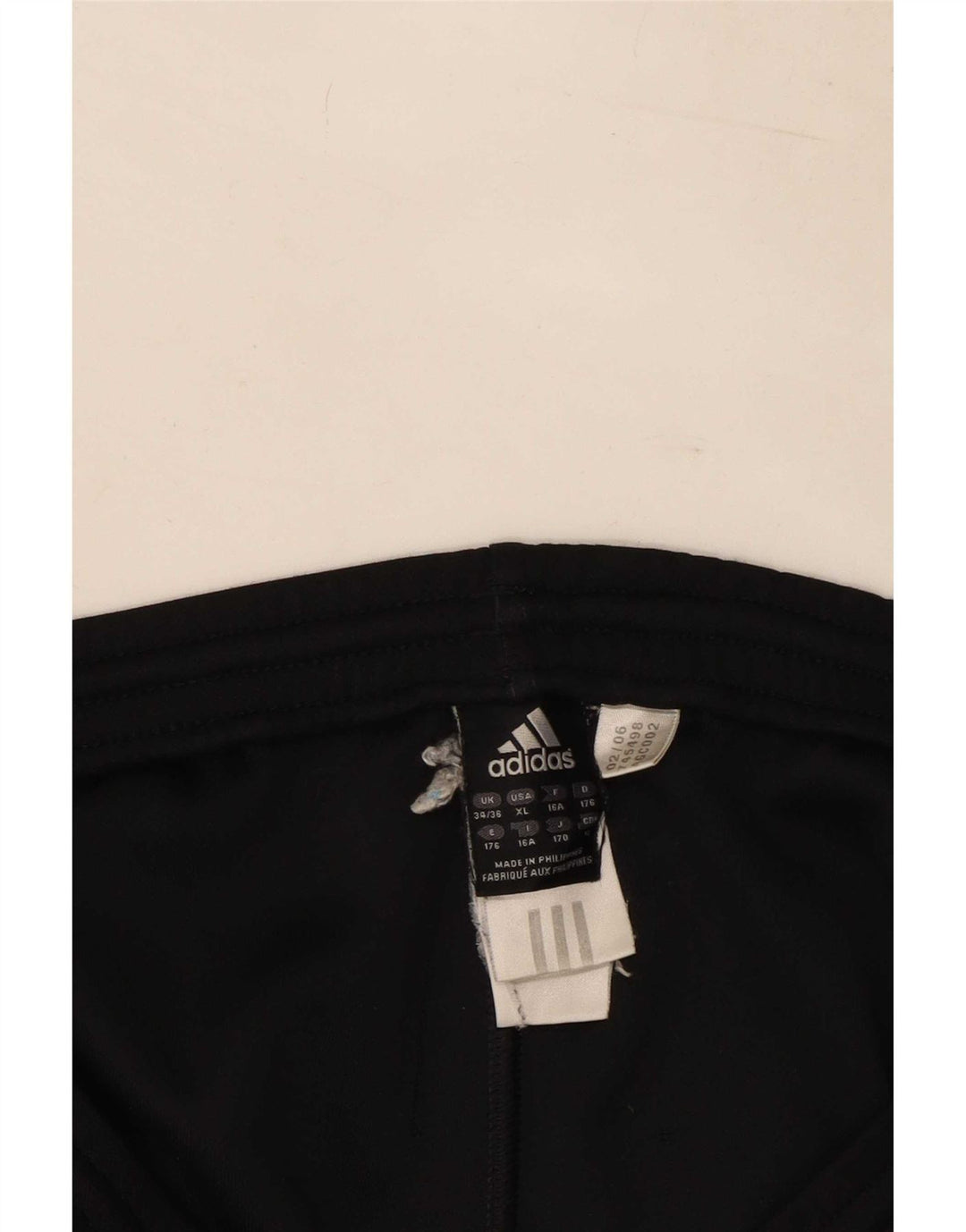 Calças de treino Adidas meninos 15-16 anos preto poliéster
