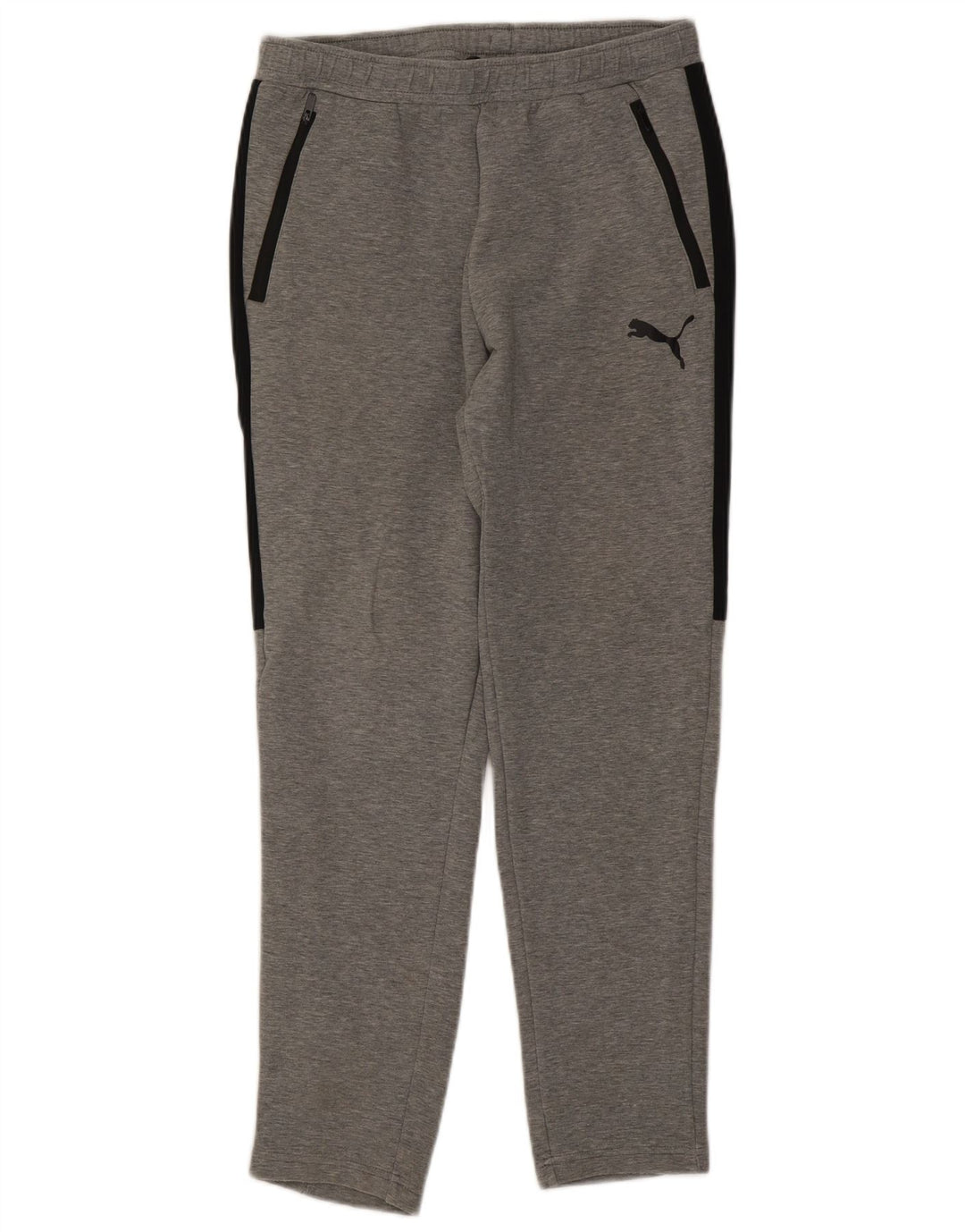 Calça de treino masculina Puma cinza médio colorblock