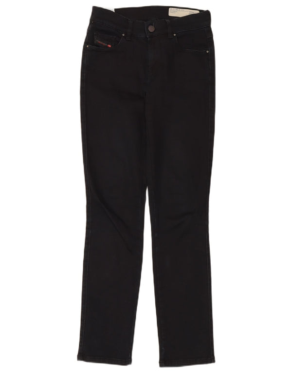 DIESEL Calça jeans feminina Sandy Regular Slim Fit Straight W24 L30 Azul marinho