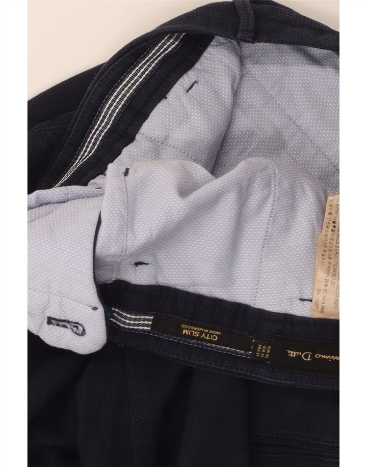 Calça cargo slim masculina Massimo Dutti EU 40 médio W31 L29 azul marinho