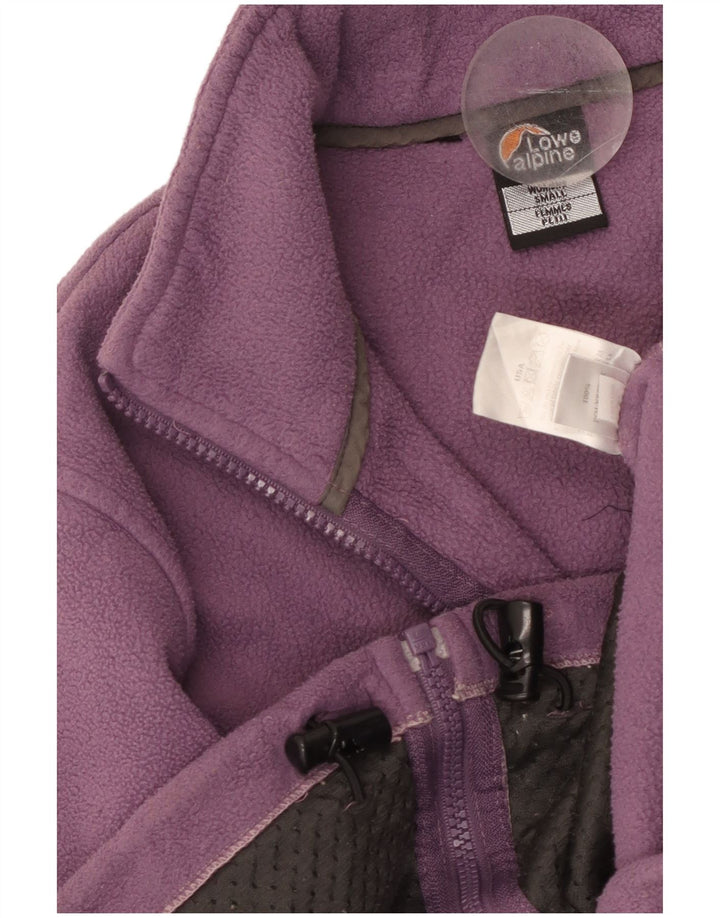 Jaqueta de lã feminina LOWE ALPINE UK 10 poliéster roxo pequeno
