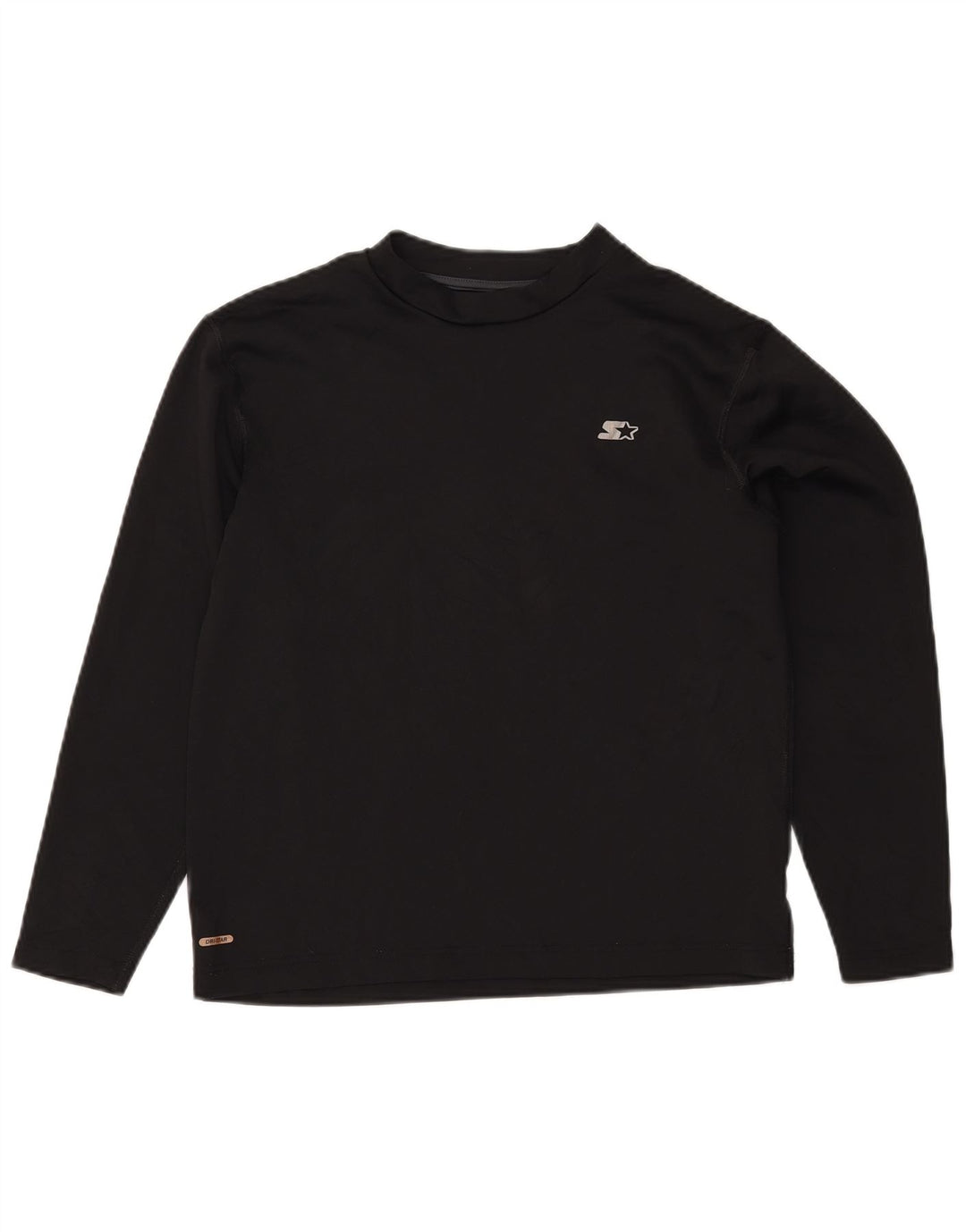 Starter Masculino Top Manga Longa Reino Unido 42/44 Grande Poliéster Preto