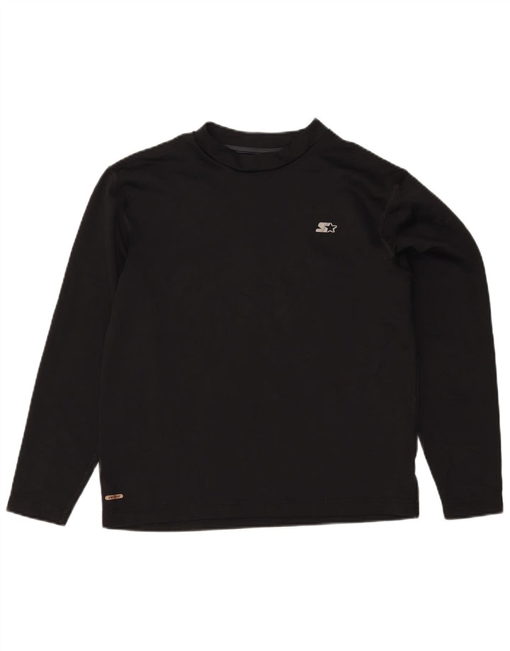 Starter Masculino Top Manga Longa Reino Unido 42/44 Grande Poliéster Preto