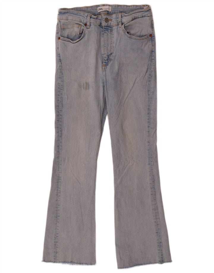 Zara Jeans feminino queimado EU 42 grande W32 L27 algodão azul